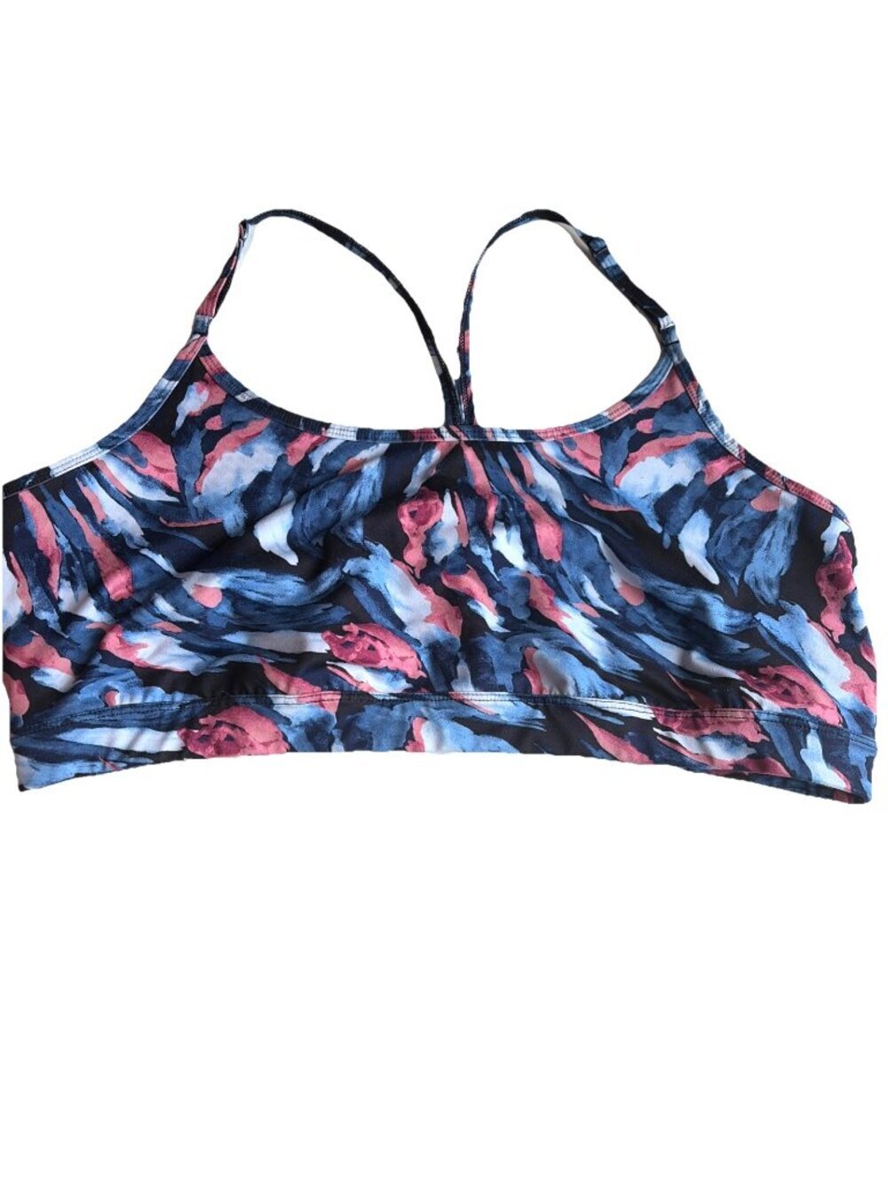 Women's Ideology Racerback Sports Bra Size 3X Abstract Print Yoga Gym Workout